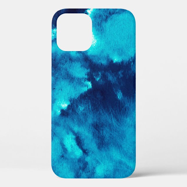Blue Phantom Fashion Patterns Dirty Plash Watercol Case-Mate iPhone Case (Back)
