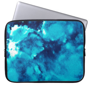 Blue Phantom Fashion Patterns Dirty Plash Watercol Laptop Sleeve