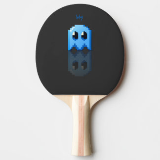 blue phantom personal name pacMan black Ping Pong Paddle
