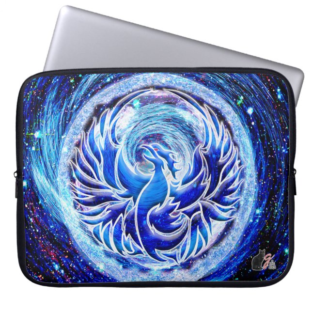 Blue Phoenix 15" Laptop Sleeve (Front)