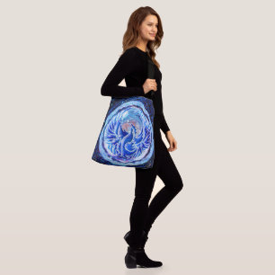 Blue Phoenix Crossbody Bag