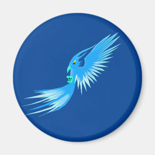 Blue Phoenix Magnet