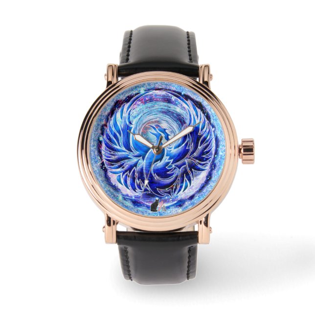 Blue Phoenix Men's Watch (Front)