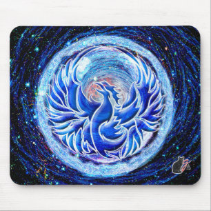 Blue Phoenix Mouse Mat