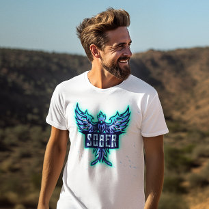 Blue Phoenix of Sobriety T-Shirt