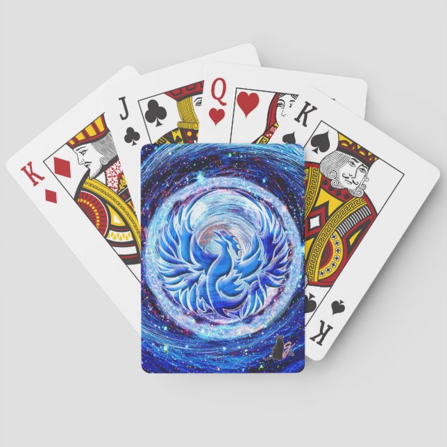 Blue Phoenix Playing Cards (Back)