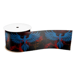 Blue Phoenix Satin Ribbon