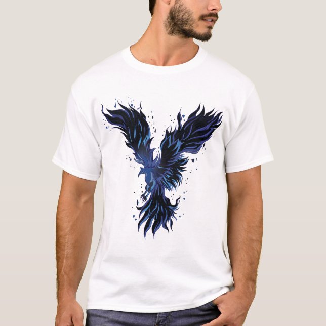 Blue Phoenix  T-Shirt (Front)