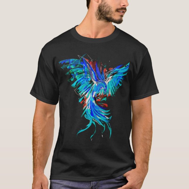 blue phoenix T-Shirt (Front)