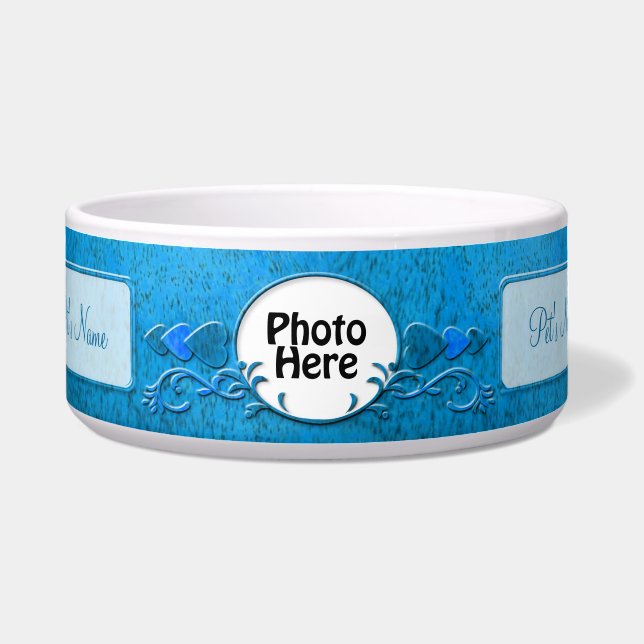 Blue Photo and Name Earthen Fancy Pottery (Front)