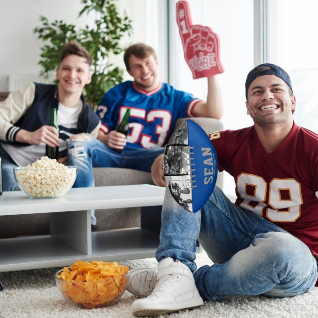 Blue Photo Football Keepsake for Dad American Football (Creator Uploaded)