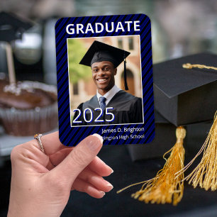 Blue Photo Graduation  Magnet