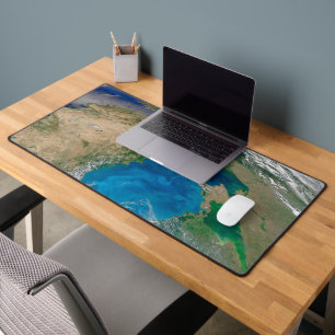 Blue Phytoplankton Bloom In The Black Sea Desk Mat