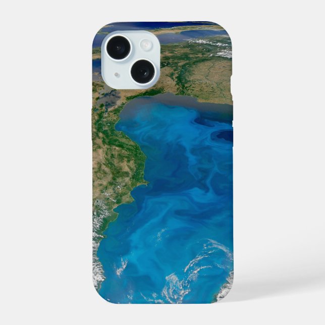Blue Phytoplankton Bloom In The Black Sea iPhone 15 Case (Back)