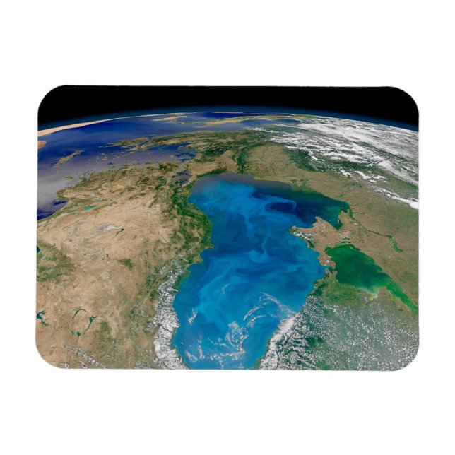 Blue Phytoplankton Bloom In The Black Sea Magnet (Horizontal)
