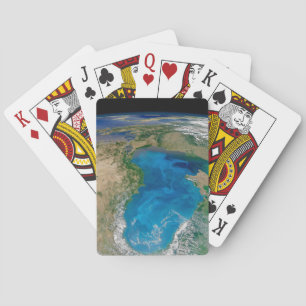 Blue Phytoplankton Bloom In The Black Sea Playing Cards