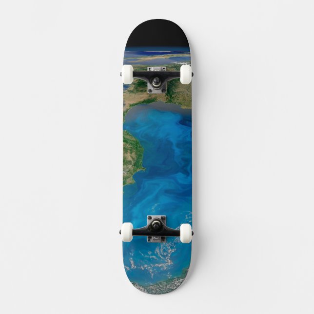 Blue Phytoplankton Bloom In The Black Sea Skateboard (Front)