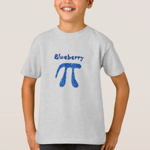 Blue Pi Symbol Math Geek Cute Blueberry Pi Fun T-Shirt
