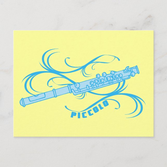 Blue Piccolo Postcard (Front)