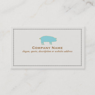 Blue Pig Business Card