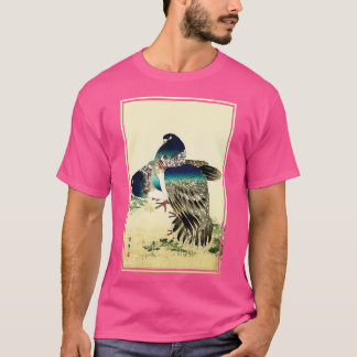 Blue Pigeons by Kono Bairei T-Shirt