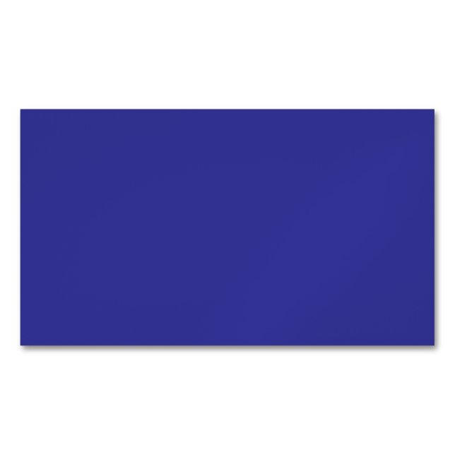 Blue (pigment) (solid colour)  	Magnetic business card (Front)
