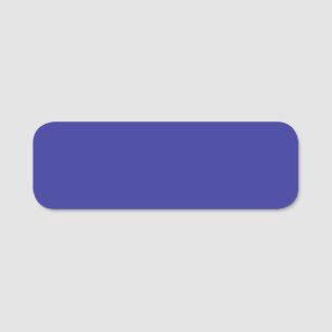 Blue (pigment) (solid colour) name tag