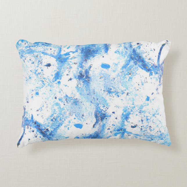 Blue Pillow Decor Piece  (Front)