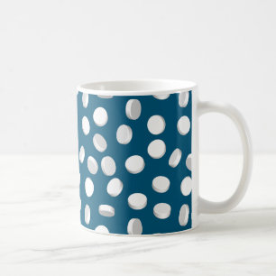 blue pills drugs coffee mug