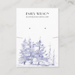 BLUE PINE TREE FOREST NECKLACE EARRING DISPLAY BUSINESS CARD<br><div class="desc">If you need any further customisation please feel free to message me on yellowfebstudio@gmail.com.</div>