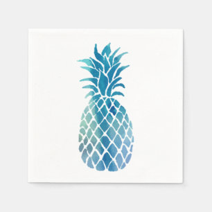 blue pineapple napkin