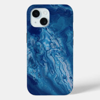 Blue Pink Acrylic Pouring Abstract Fluid Art