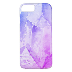 *~* Blue Pink Amethyst Crystal Healing Energy iPhone 8/7 Case