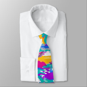 Blue, Pink and Purple  Tie