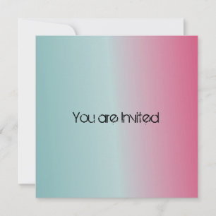 Blue Pink Baby Shower Invitation