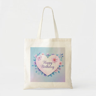 Blue Pink birthday luxurious elegant extravagant  Tote Bag