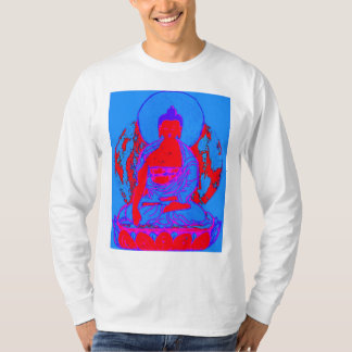 Blue & Pink Buddha  Men’s Long Sleeve Tee Shirt