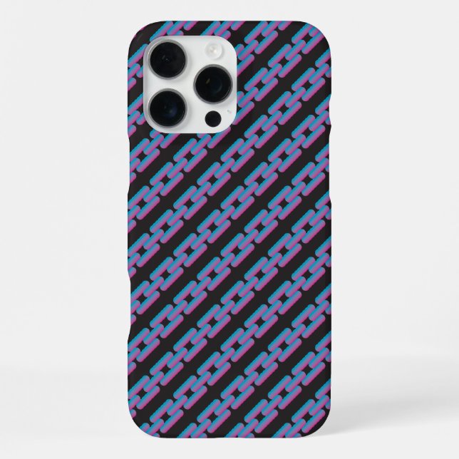 blue pink chain iPhone / iPad case (Back)