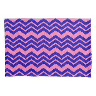 Blue Pink Chevron Zigzag Design  Pillowcase