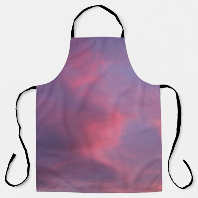 Blue Pink Clouds Apron (Front)