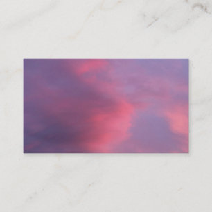 Blue Pink Clouds Business Card