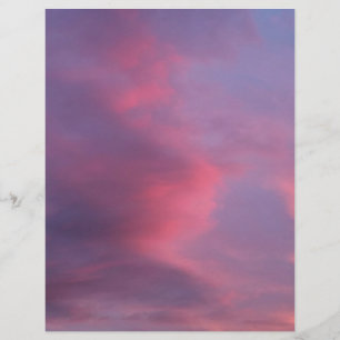 Blue Pink Clouds Flyer