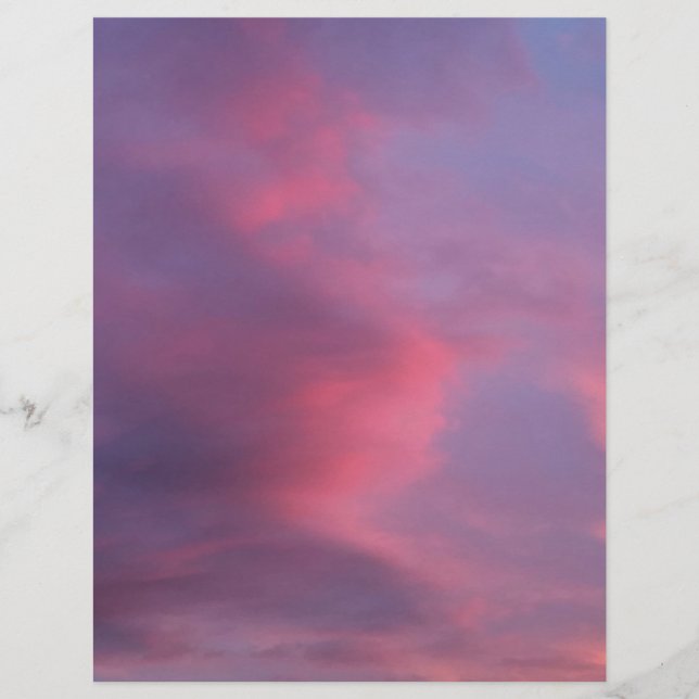Blue Pink Clouds Flyer (Front)