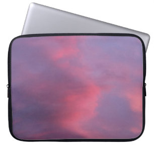 Blue Pink Clouds Laptop Sleeve