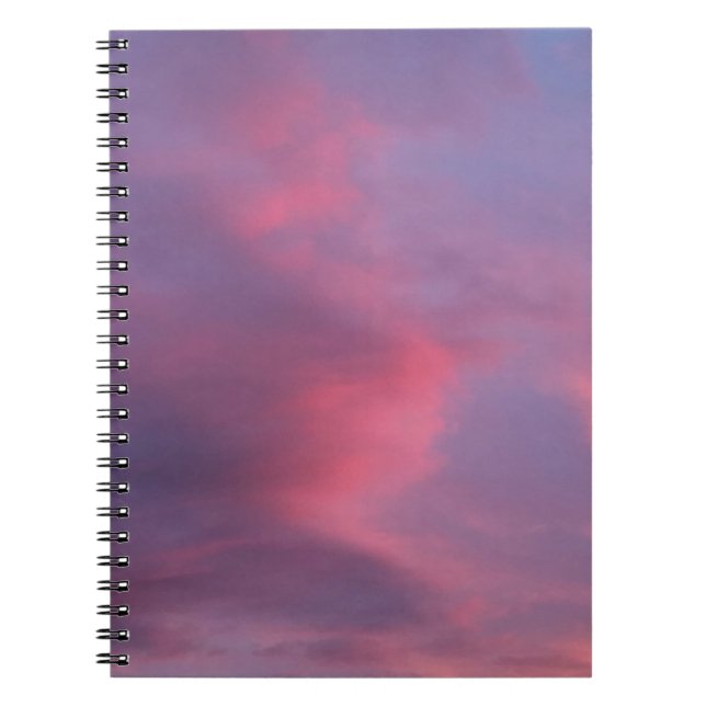 Blue Pink Clouds Notebook (Front)