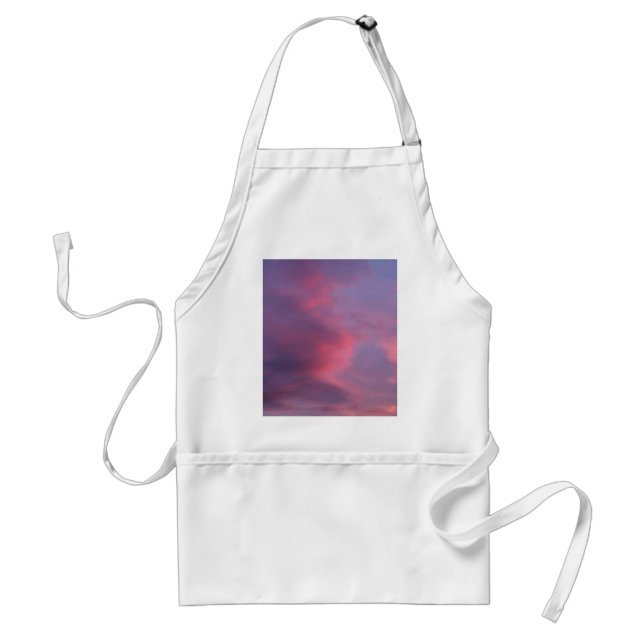 Blue Pink Clouds Standard Apron (Front)