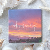 Blue Pink Clouds Sunset Photo Make Your Own Magic