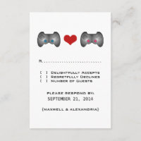 Blue Pink Cute Gamer Response Card