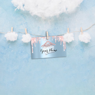 Blue Pink Glitter Cloth Closet Hanger Boutique Vip Business Card