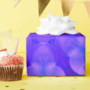 Blue & Pink Gradient Pastel Bubble Art Wrapping Paper